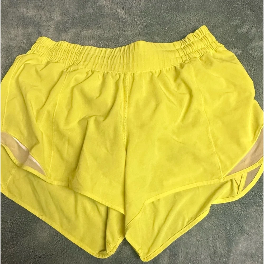 lululemon athletica Yellow Athletic Shorts